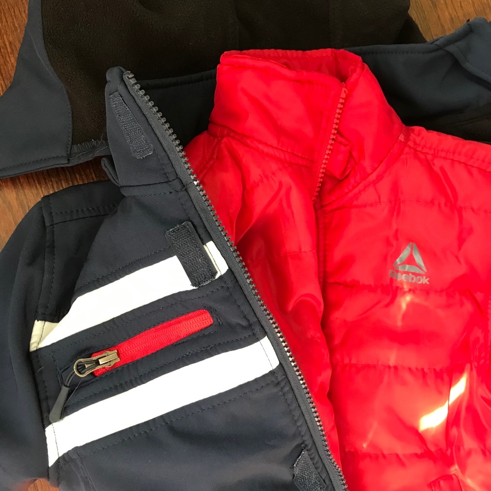 Rebook 2 jacket(windbreaker and puffer )